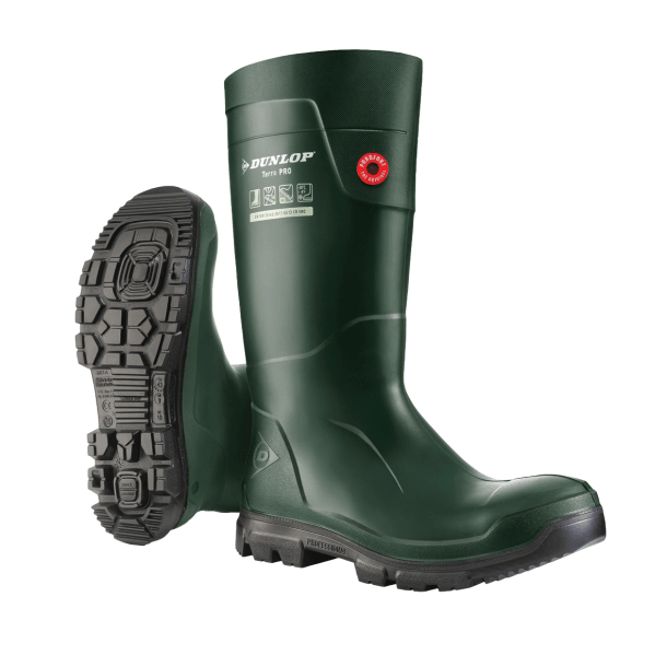 Kalosze DUNLOP PUROFORT TERRAPRO Full Safety S5 CI CR SRC - zielony