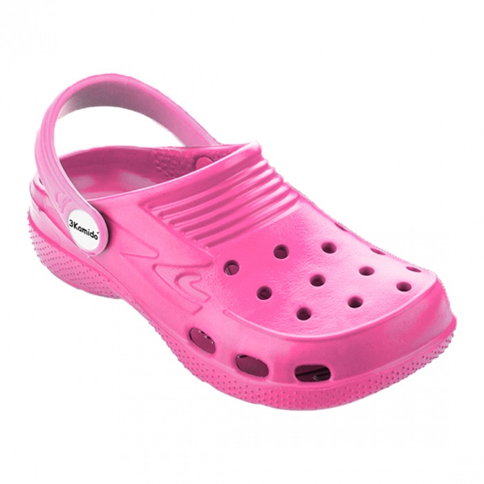 Klapki 3Kamido Croco Kids - różowy