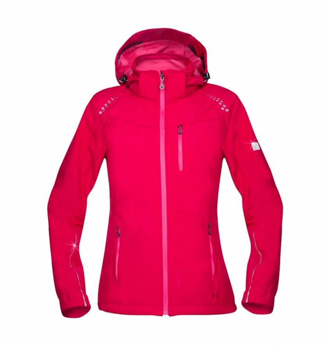 Kurtka softshell FLORET damska - różowy